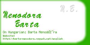 menodora barta business card